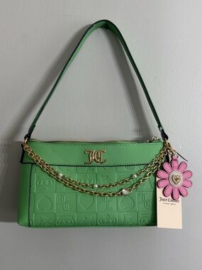Juicy Couture Pretty Pop Shoulder Bag in Retro Green